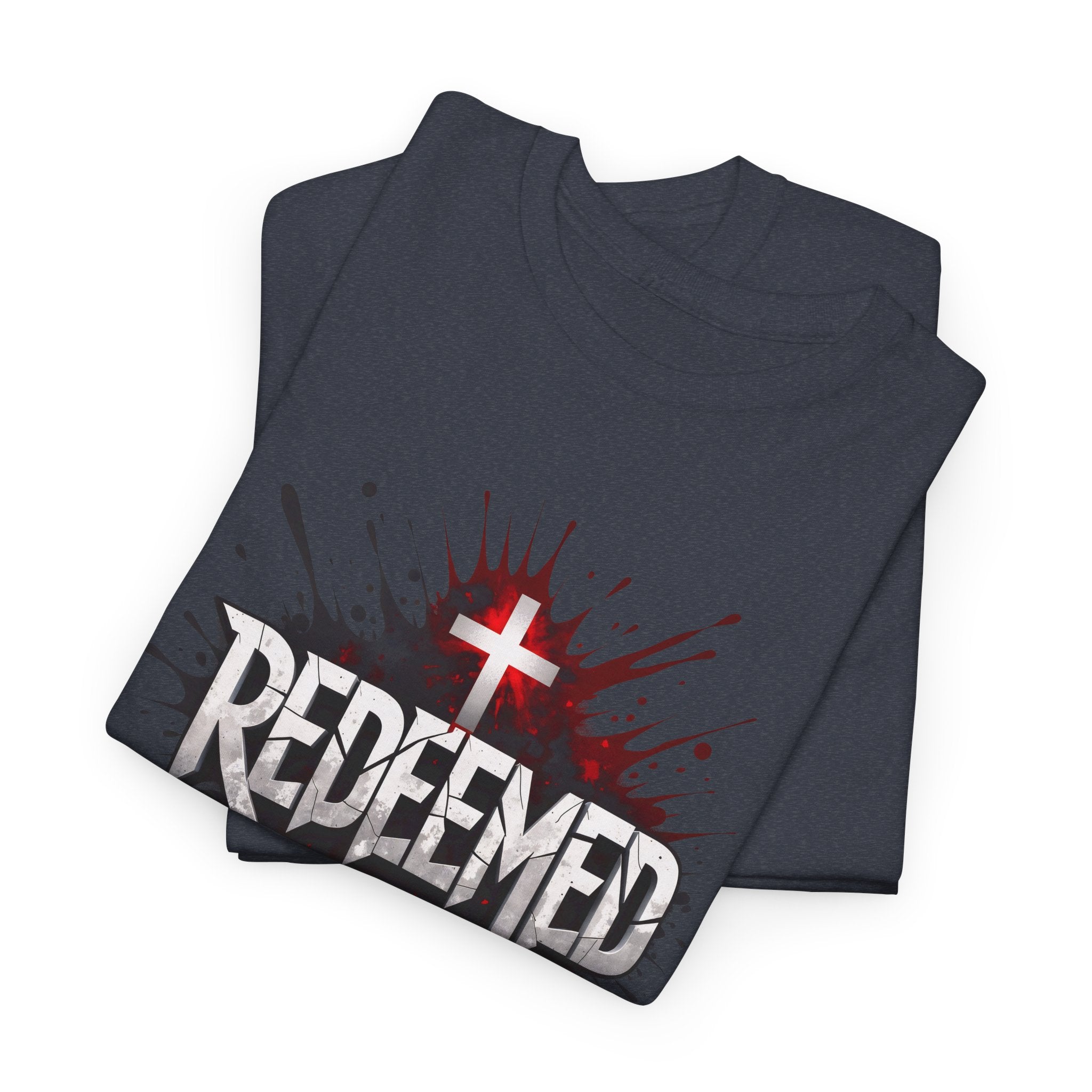 Redeemed Cross T-Shirt — Christian Faith Graphic Tee