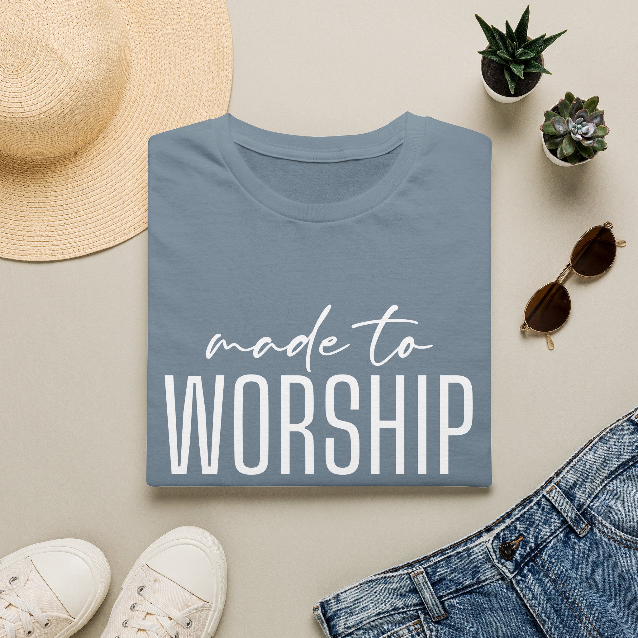 Made to Worship T-Shirt (Psalm 95:1)