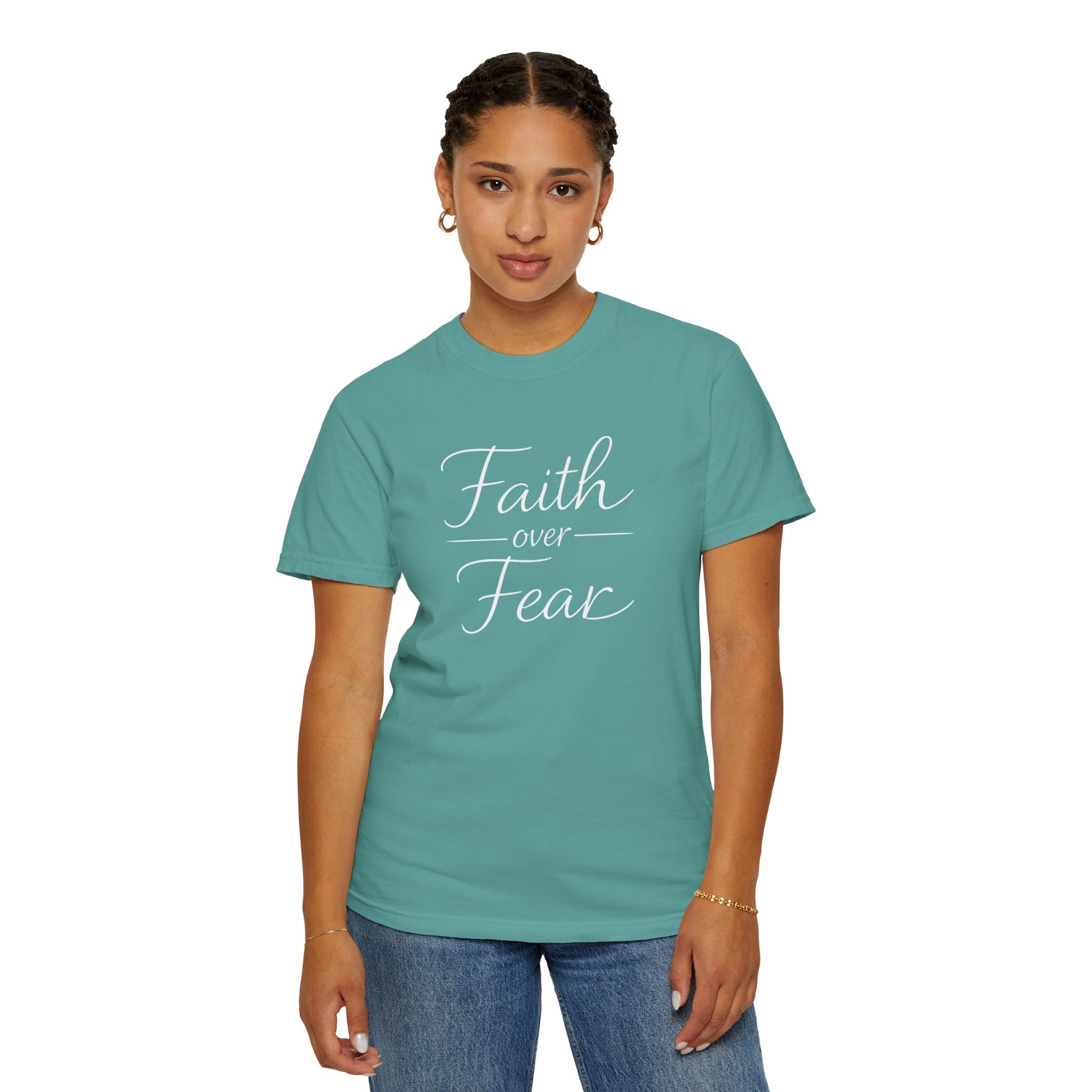 Faith Over Fear T-shirt | Inspirational Christian Scripture Tee
