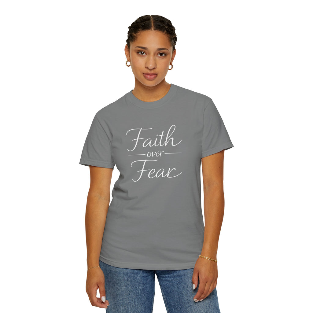Faith Over Fear T-shirt | Inspirational Christian Scripture Tee