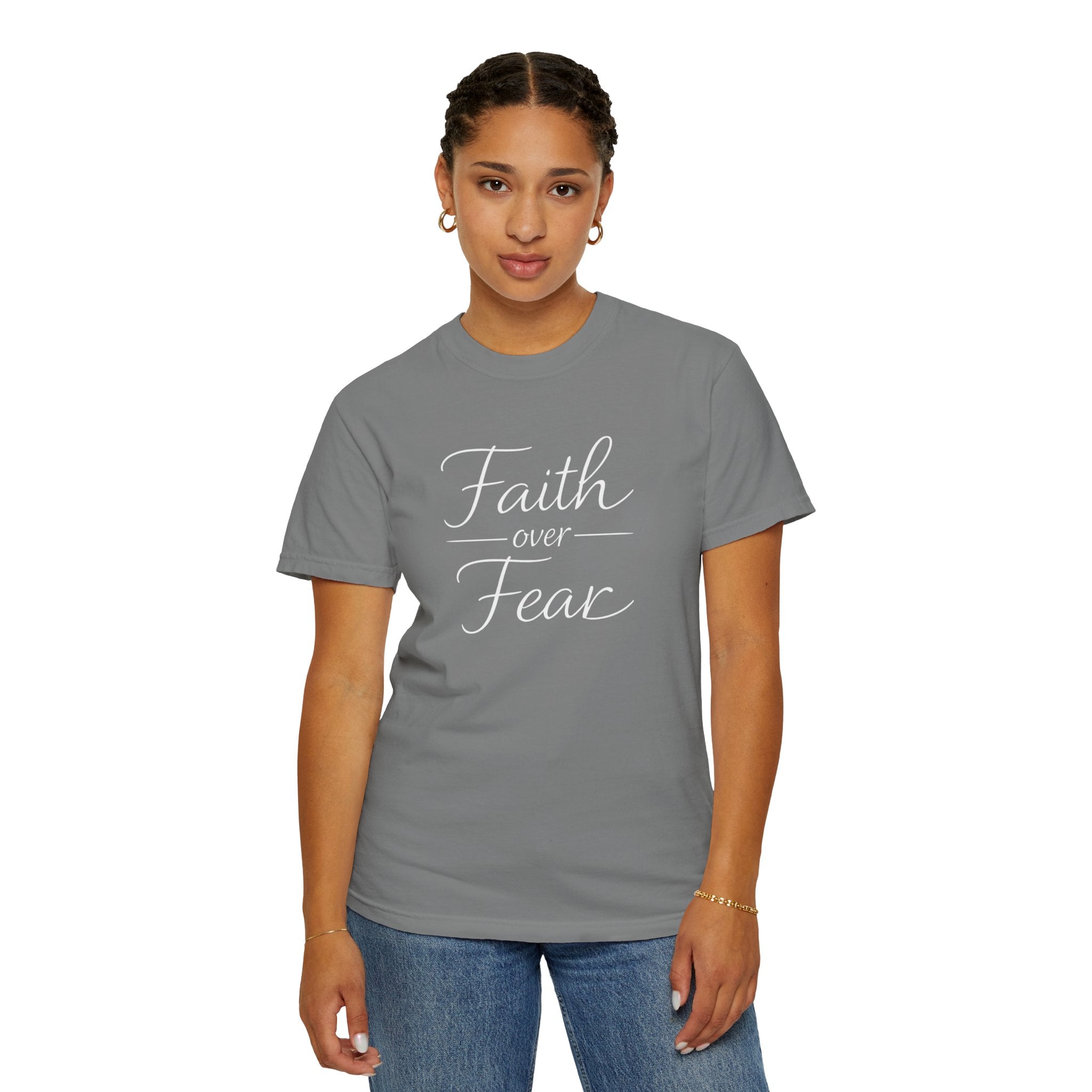 Faith Over Fear T-shirt | Inspirational Christian Scripture Tee