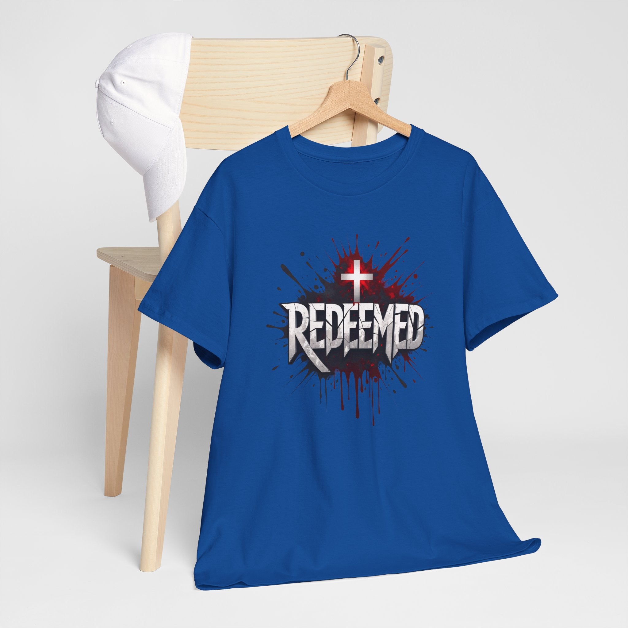 Redeemed Cross T-Shirt — Christian Faith Graphic Tee