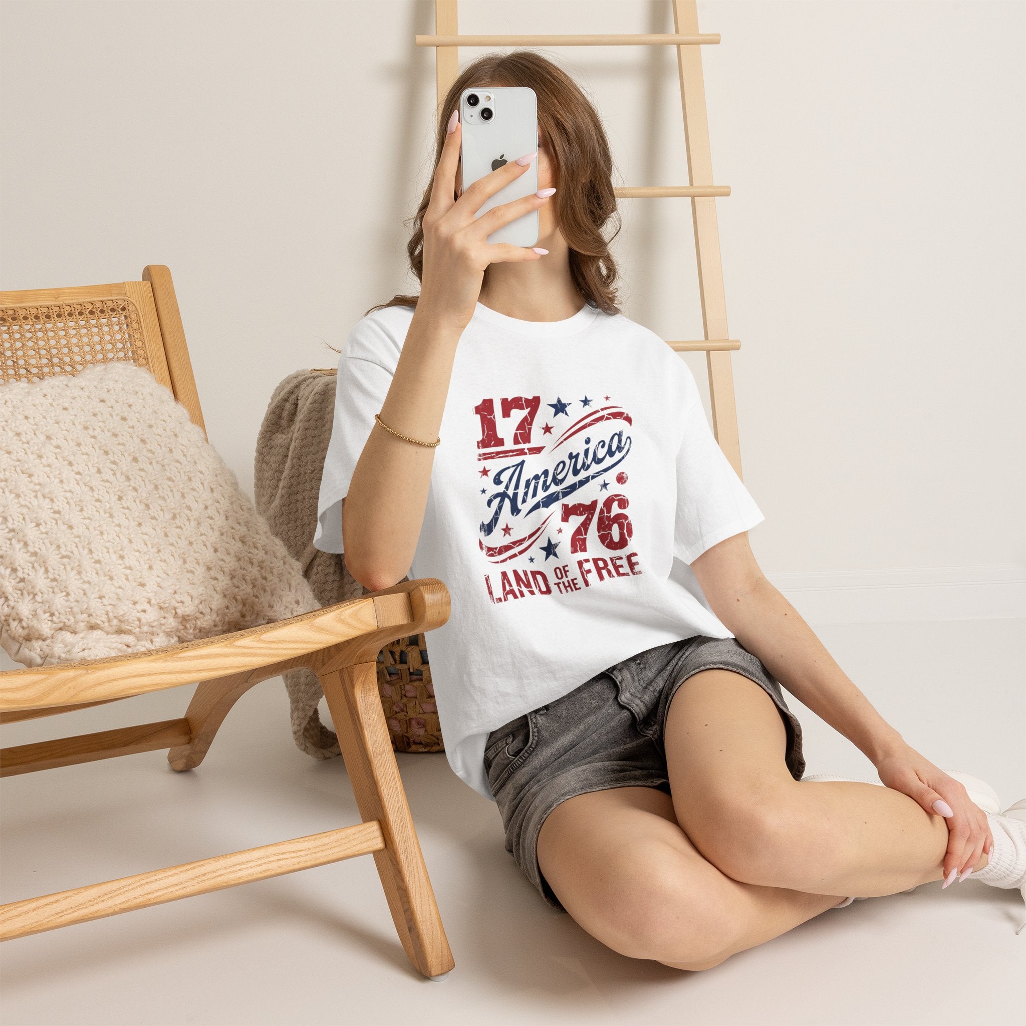 America 1776 "Land of the Free" Patriotic T-Shirt