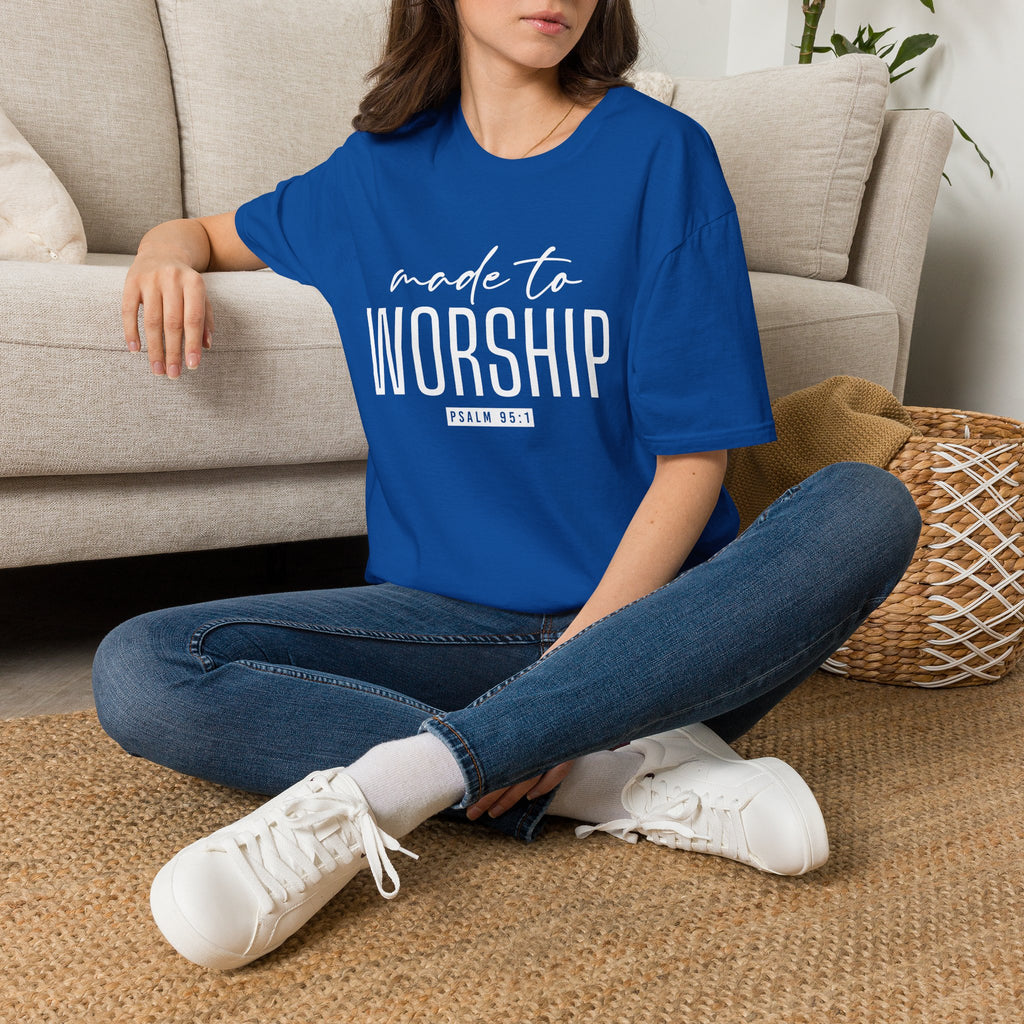 Made to Worship T-Shirt (Psalm 95:1)
