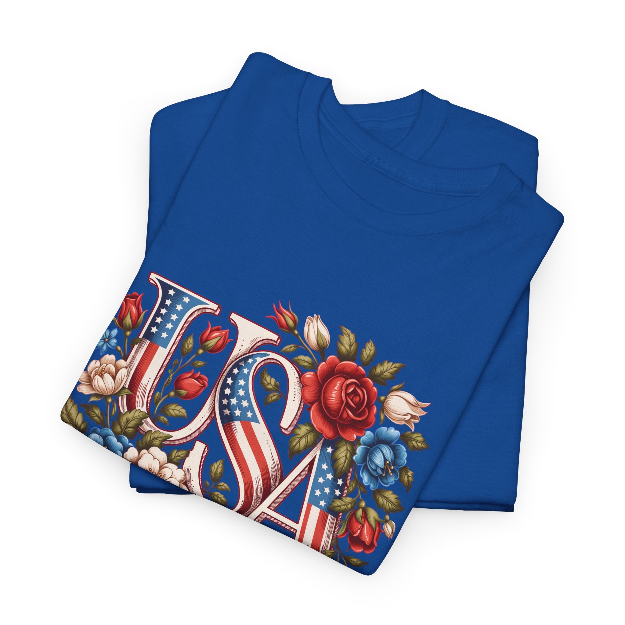 USA Floral 'Land of the Free' T-Shirt
