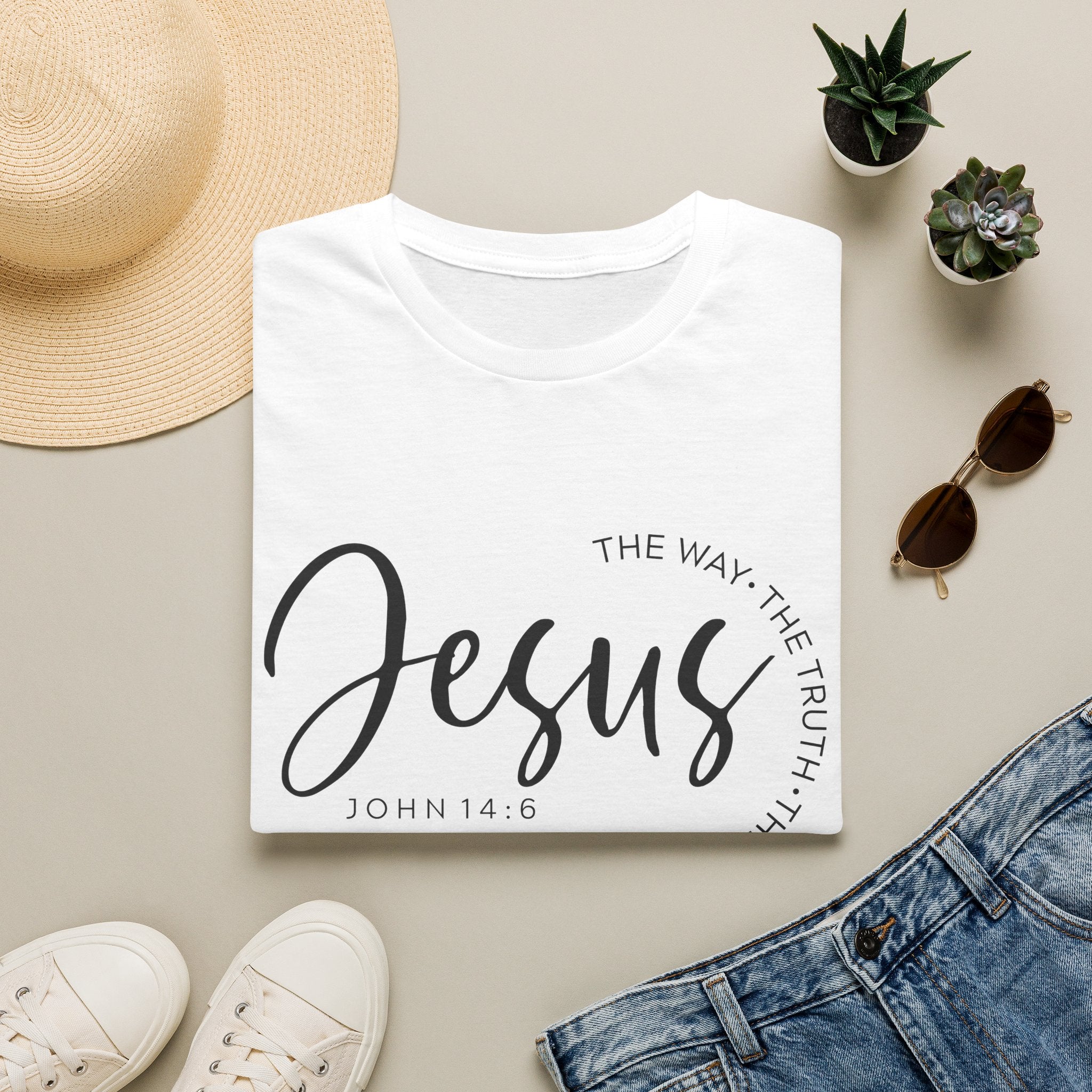 Jesus The Way The Truth The Life John 14:6 Unisex T-shirt