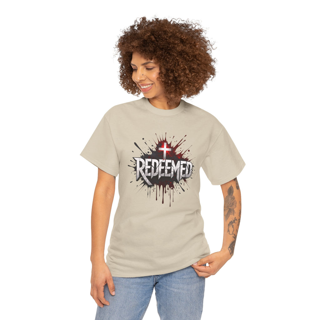 Redeemed Cross T-Shirt — Christian Faith Graphic Tee