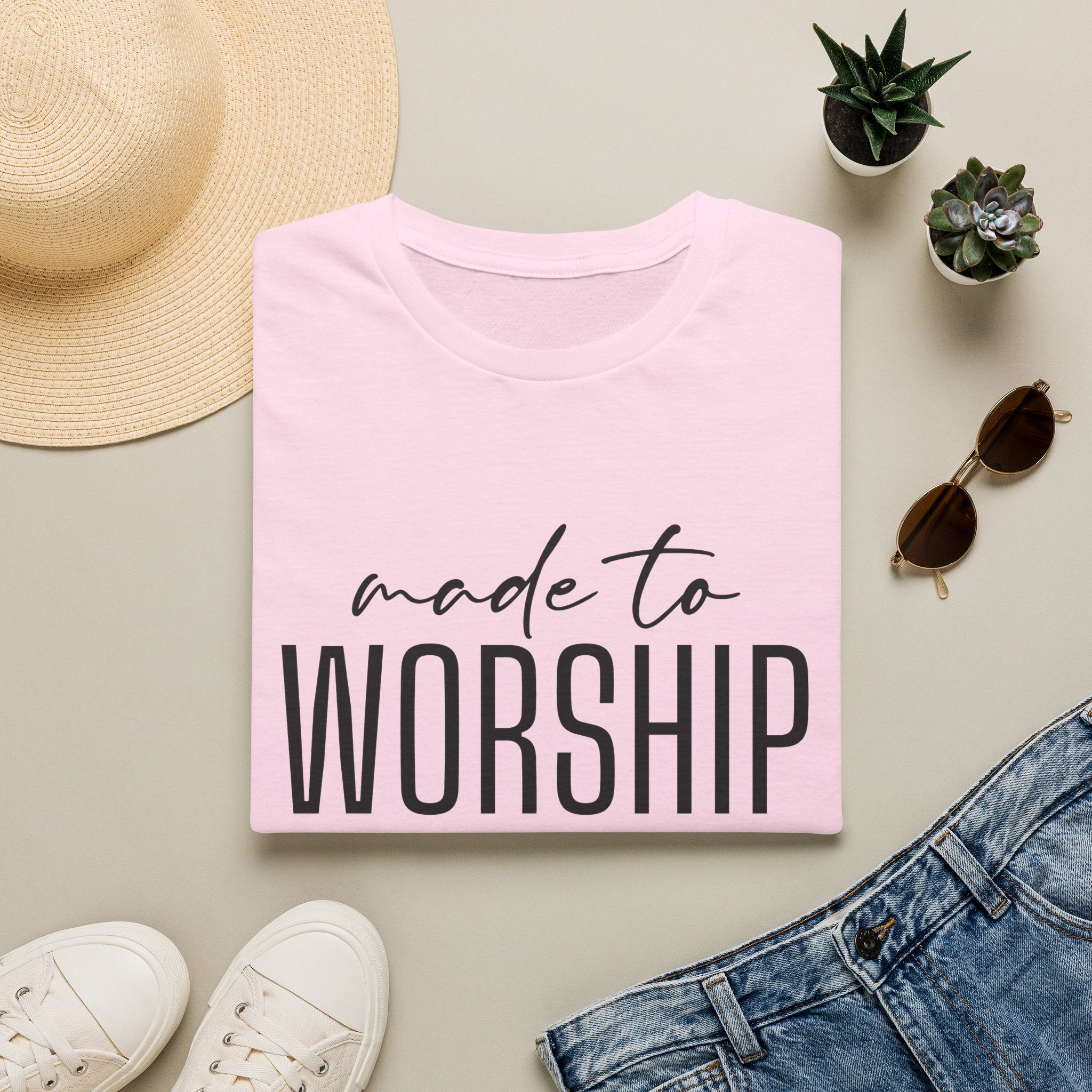 Made to Worship T-Shirt (Psalm 95:1)