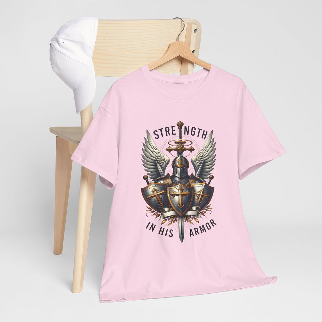 Strength in His Armor Christian Tee