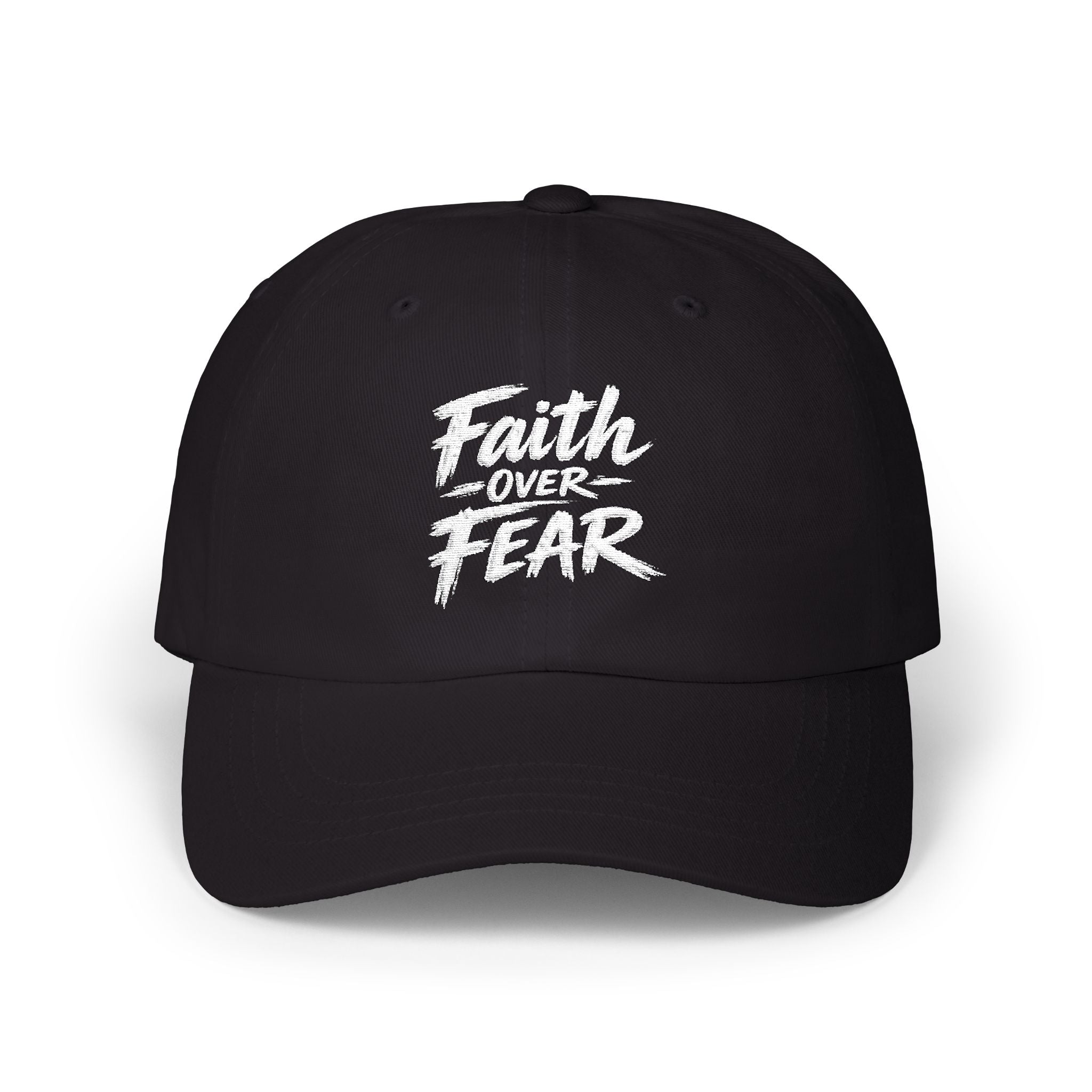 Faith Over Fear Embroidered Dad Cap