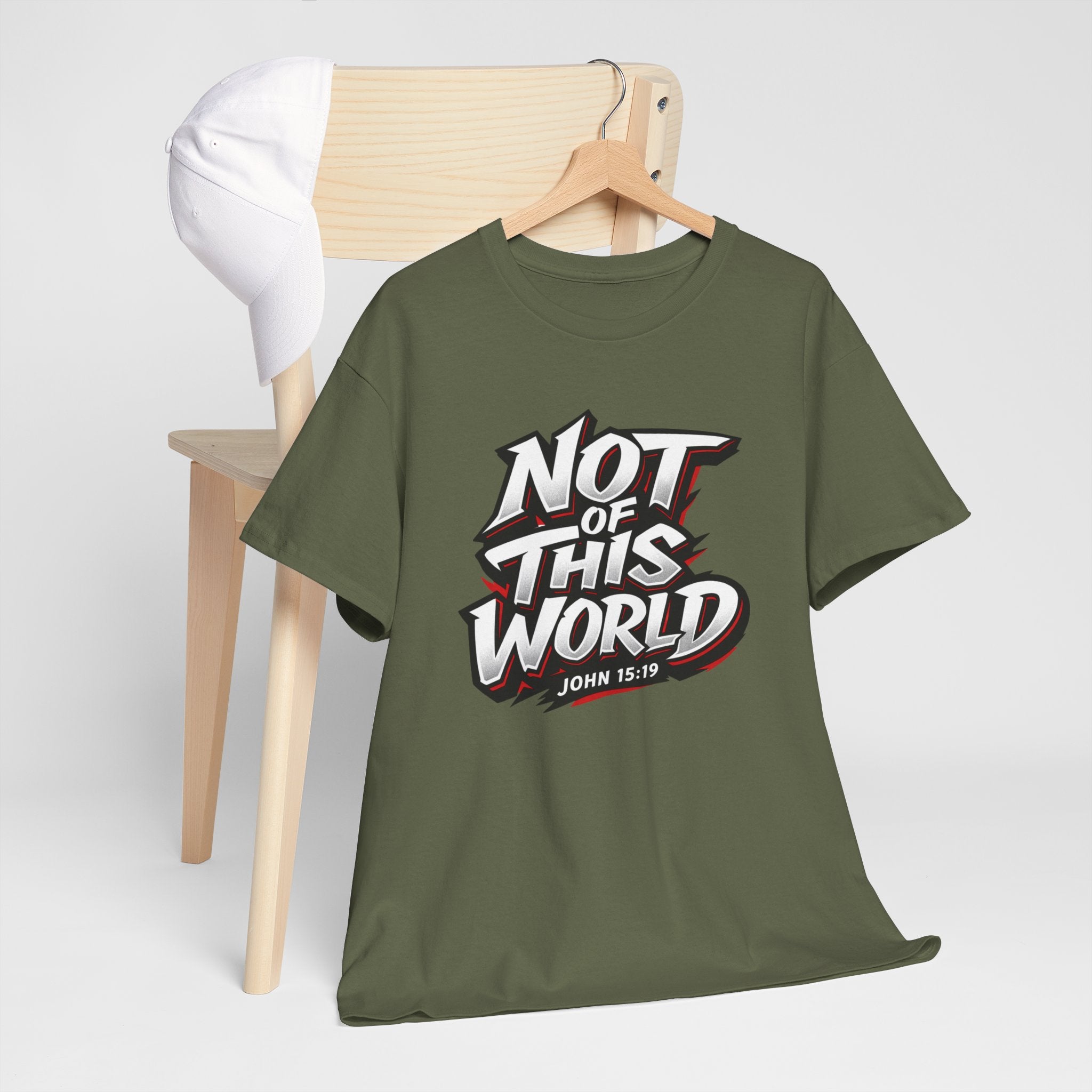 Not of This World T-Shirt | Christian Scripture John 15:19 Tee