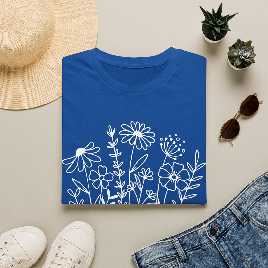 'Growing in Grace' Hand-Drawn Wildflower Tee