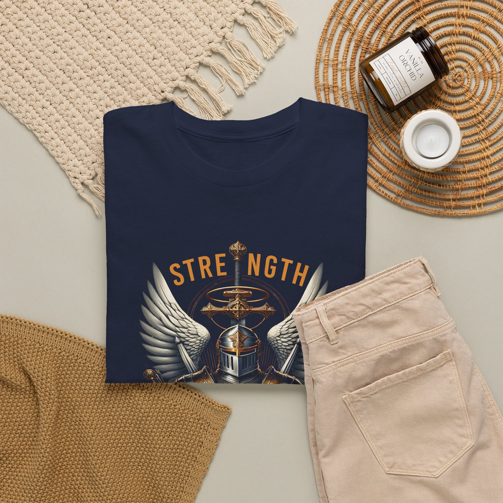 Strength in His Armor Christian Tee