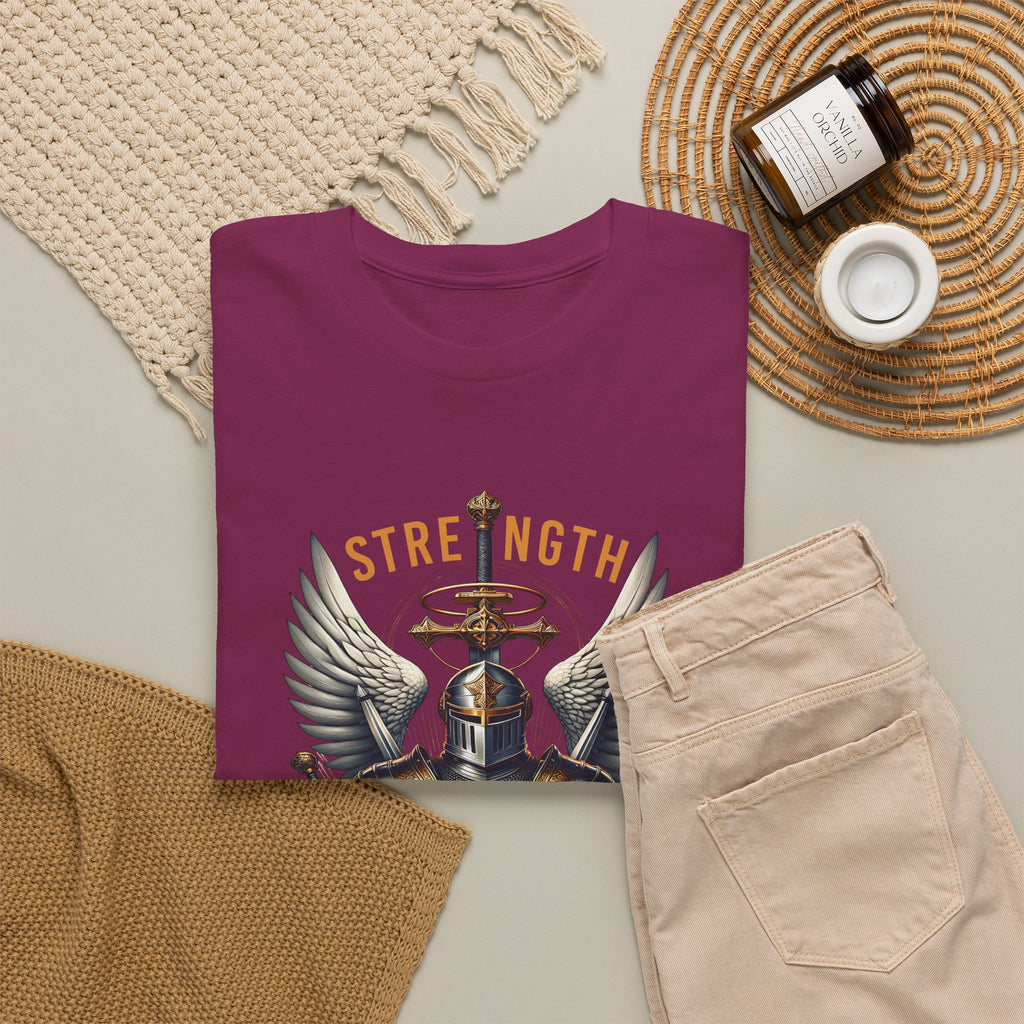 Strength in His Armor Christian Tee