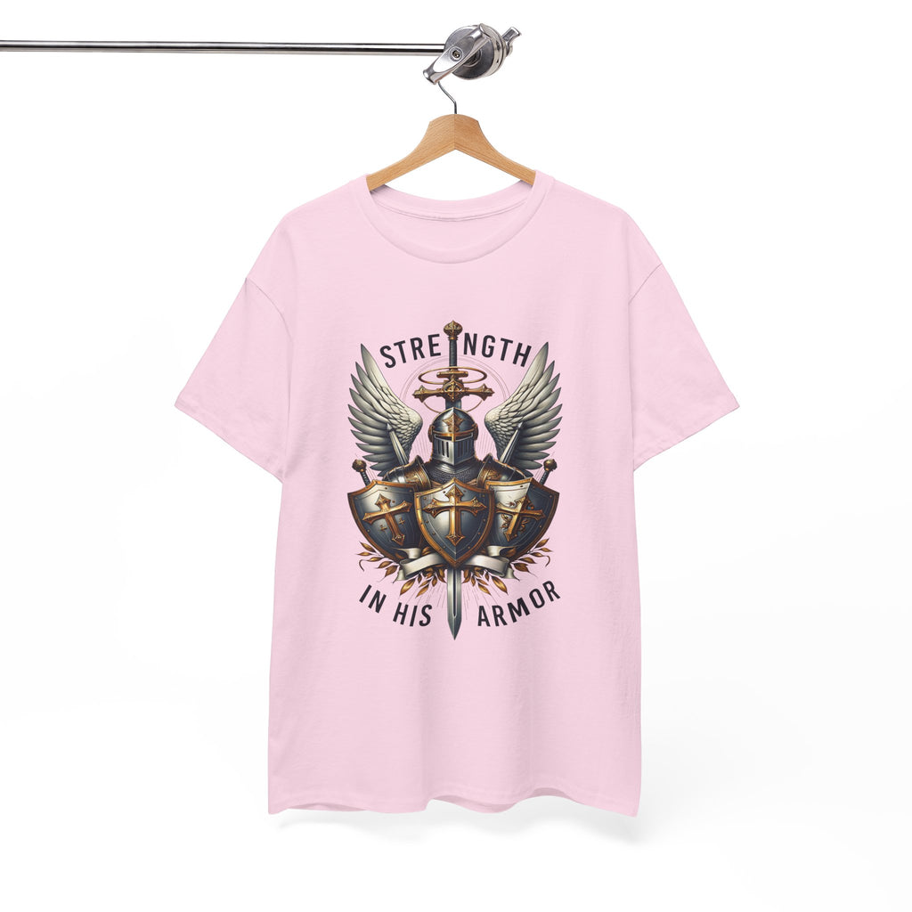 Strength in His Armor Christian Tee