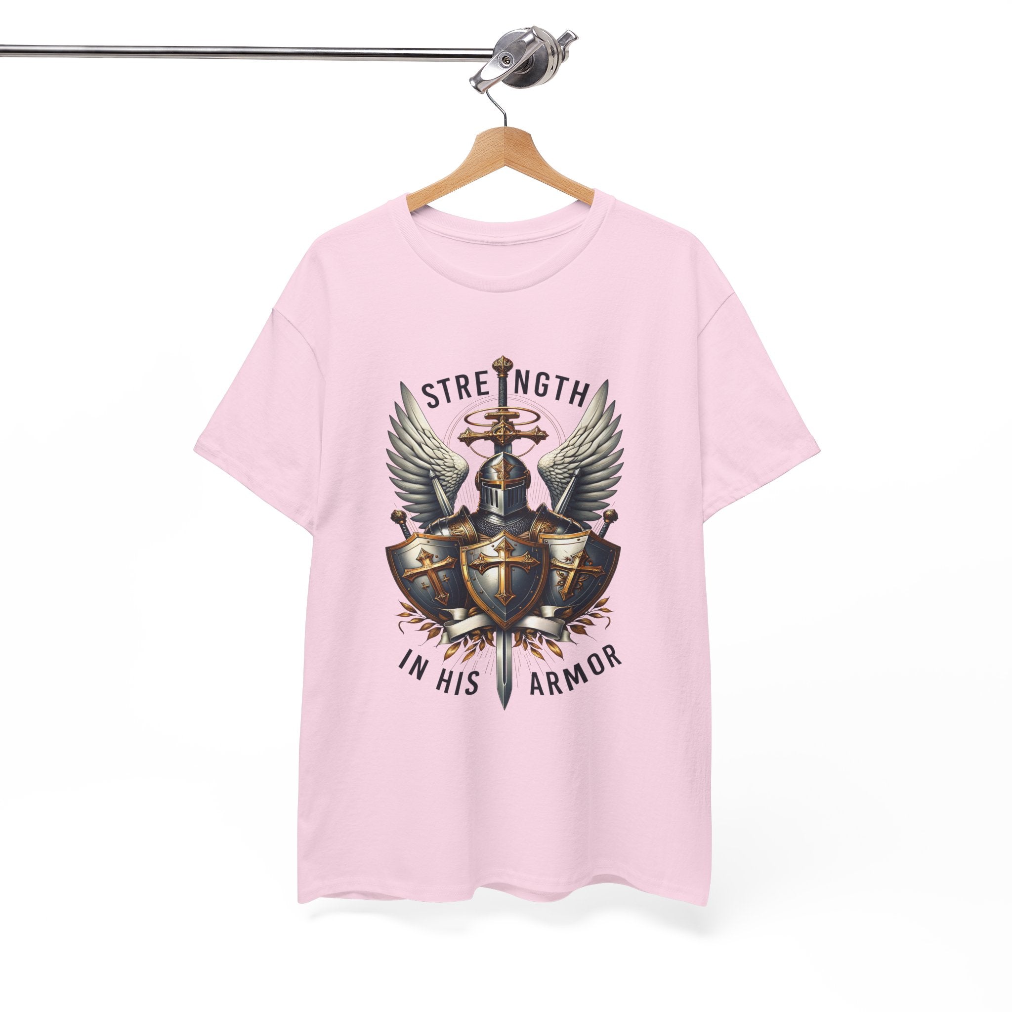 Strength in His Armor Christian Tee