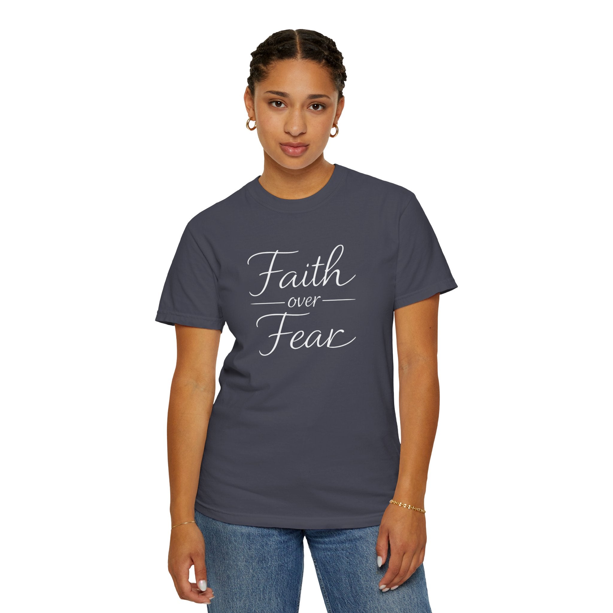 Faith Over Fear T-shirt | Inspirational Christian Scripture Tee