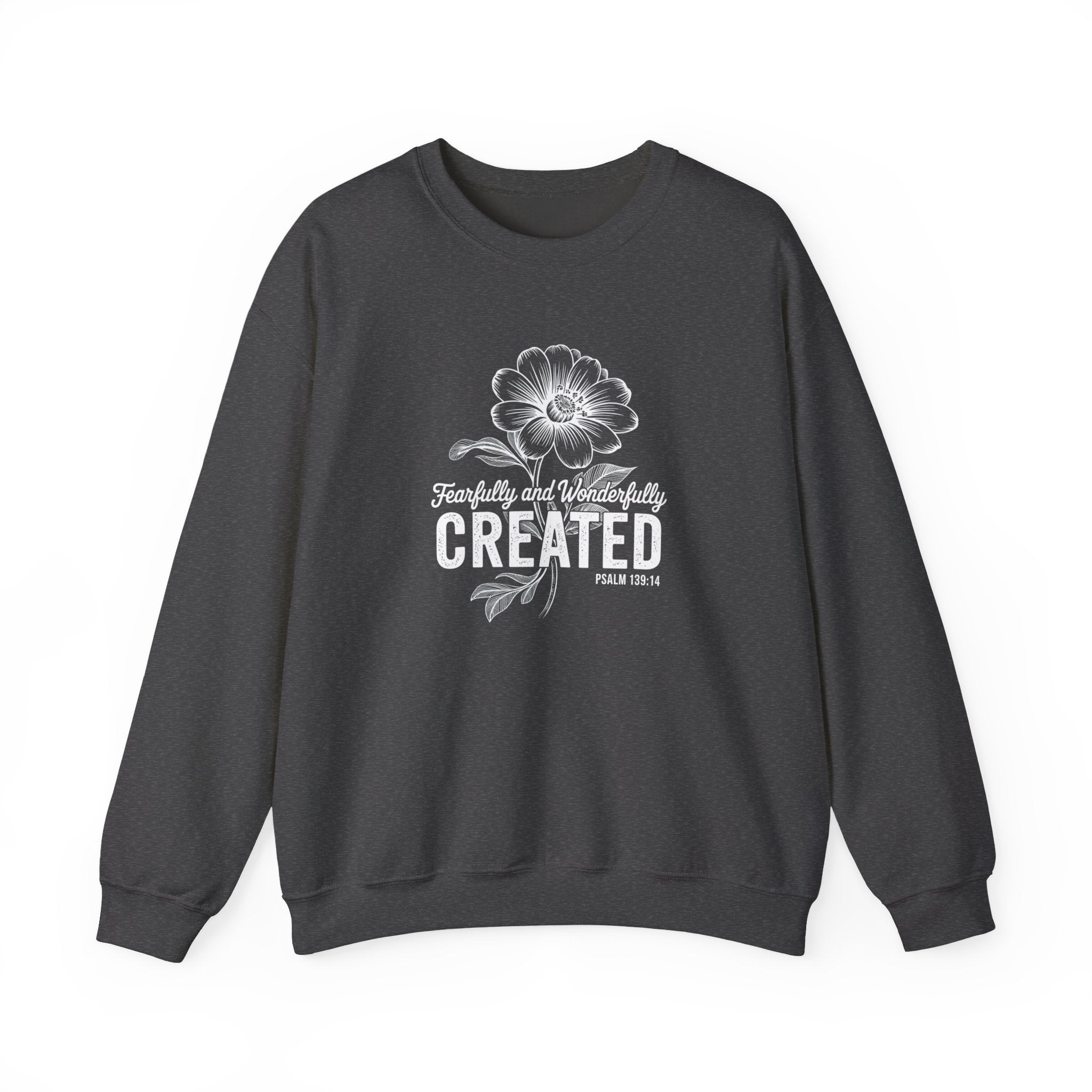 Fearfully and Wonderfully Created Psalm 139:14 Crewneck Sweatshirt