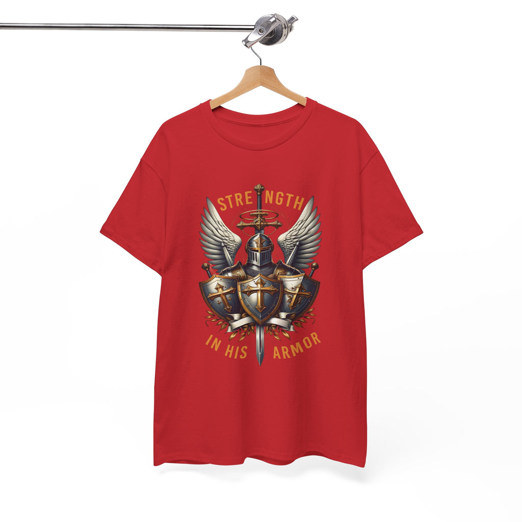 Strength in His Armor Christian Tee
