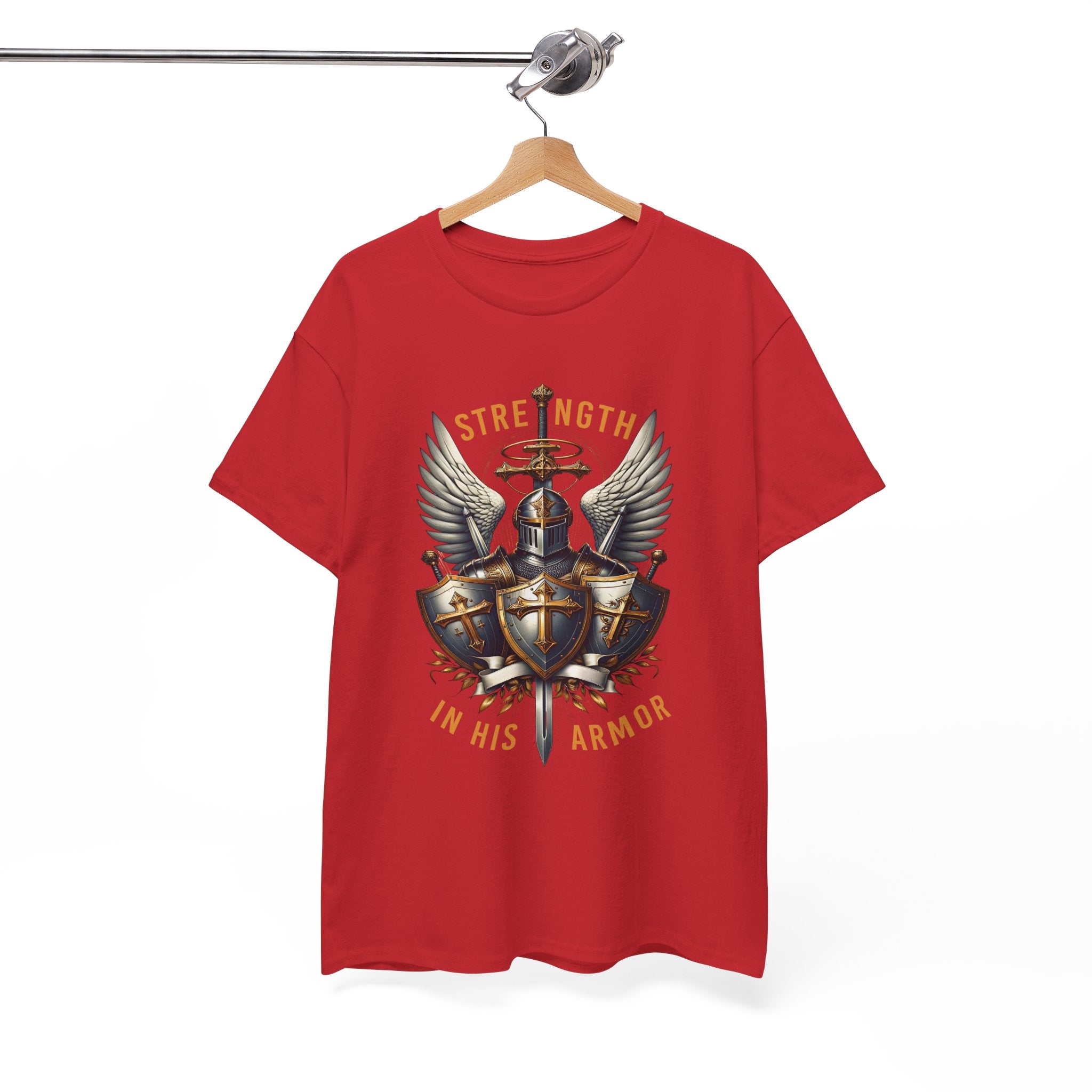 Strength in His Armor Christian Tee