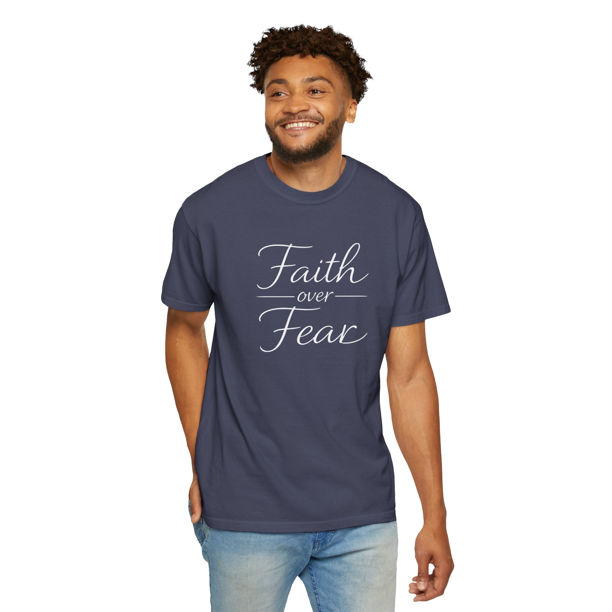 Faith Over Fear T-shirt | Inspirational Christian Scripture Tee