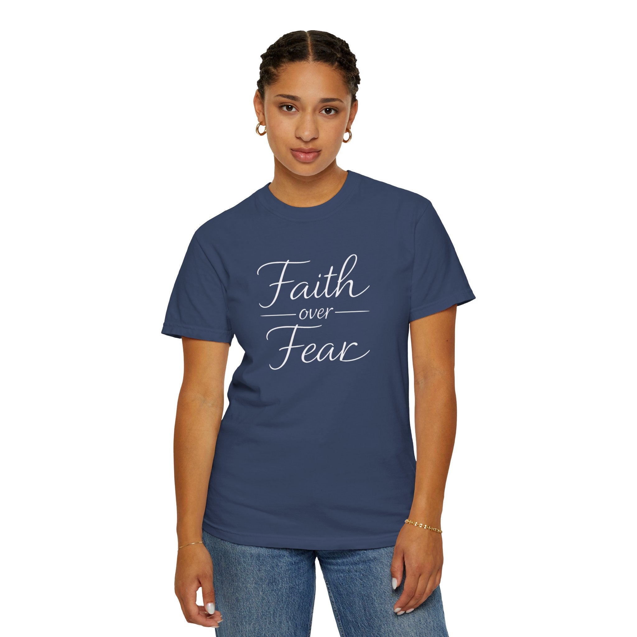 Faith Over Fear T-shirt | Inspirational Christian Scripture Tee