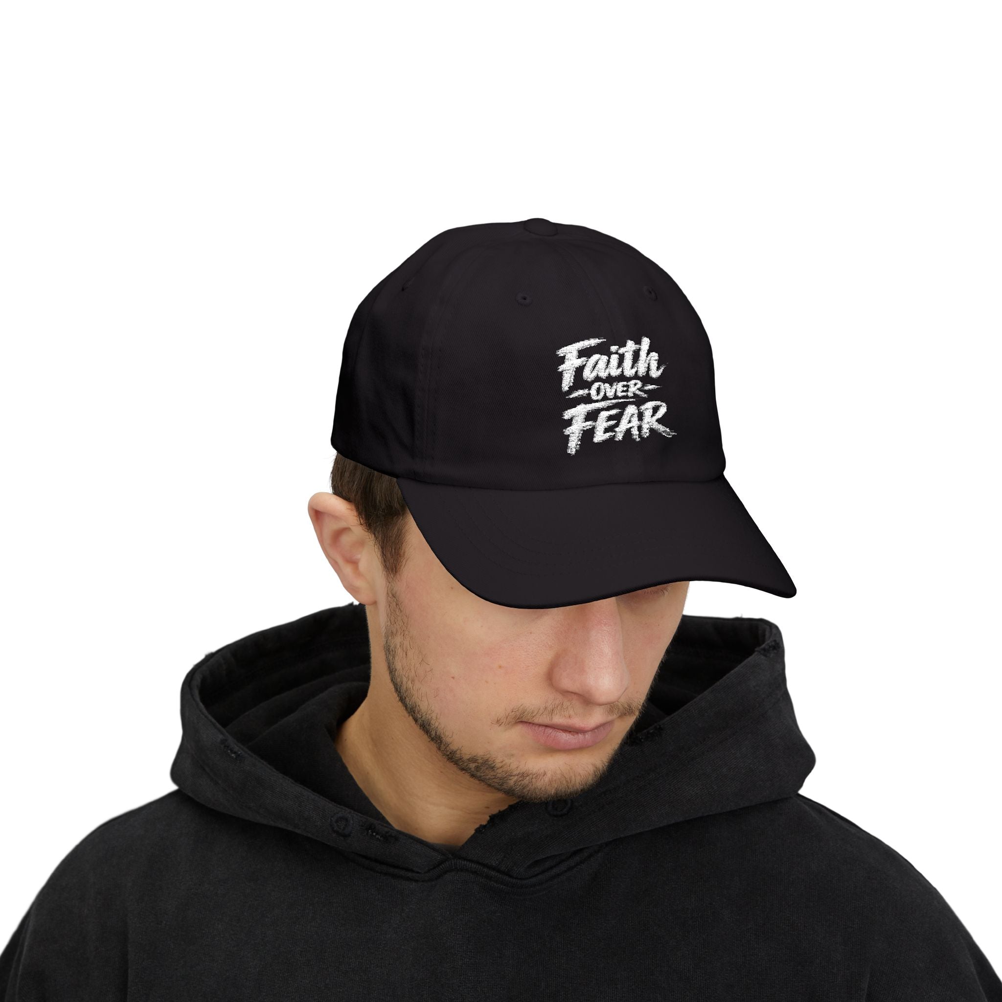 Faith Over Fear Embroidered Dad Cap