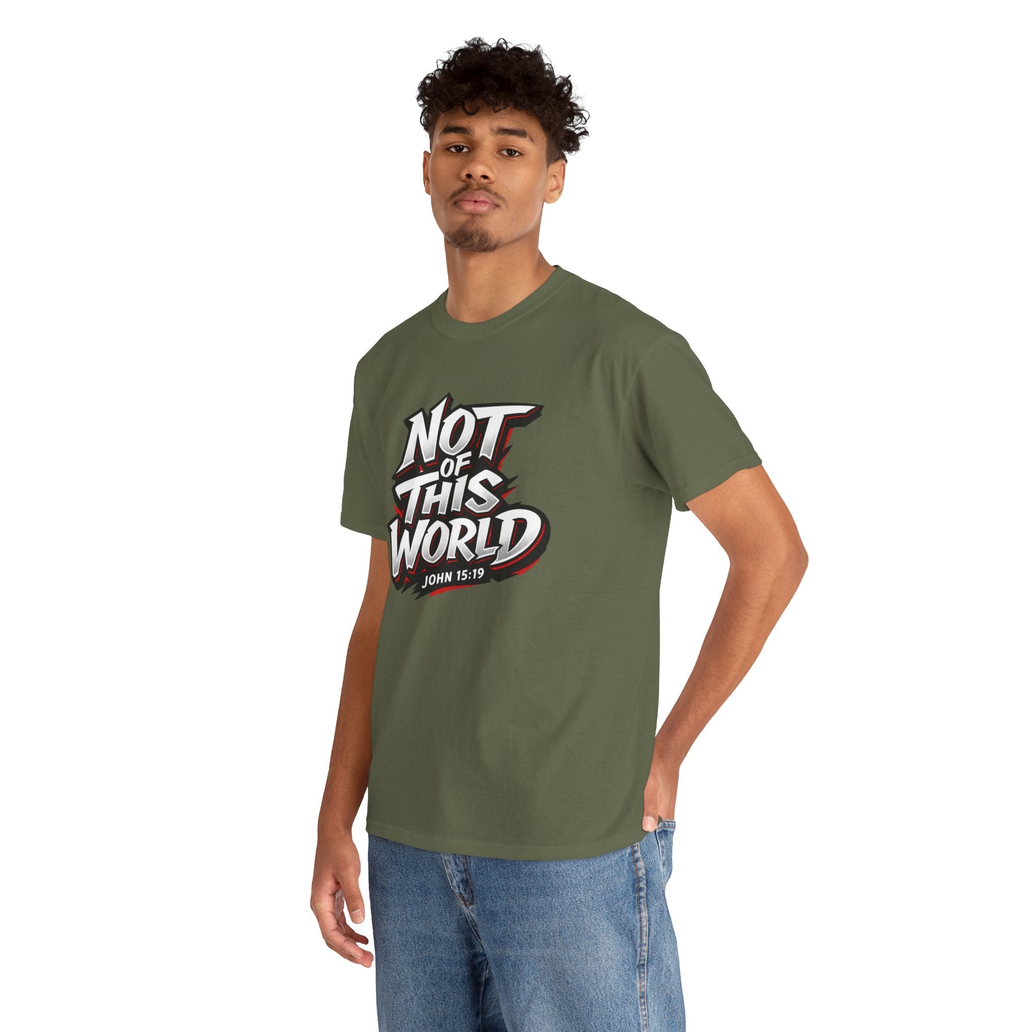 Not of This World T-Shirt | Christian Scripture John 15:19 Tee