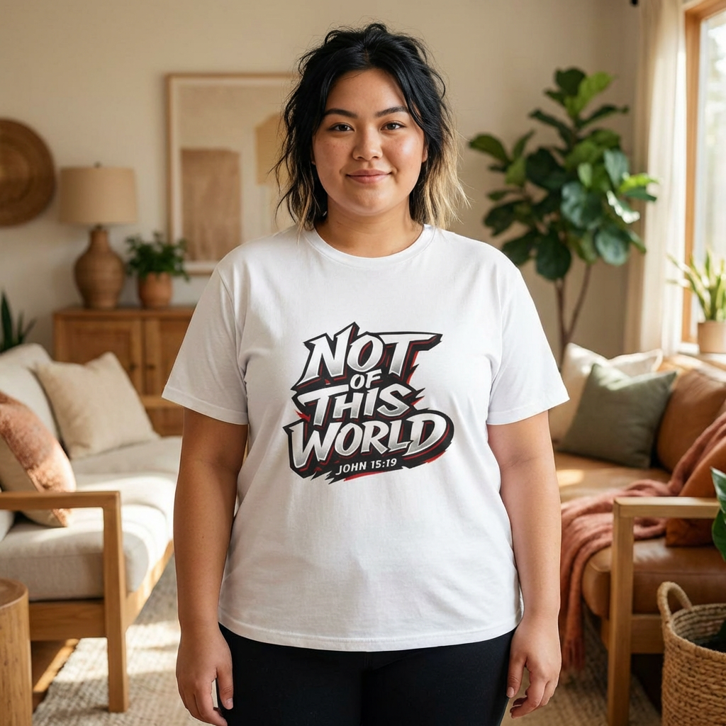 Not of This World T-Shirt | Christian Scripture John 15:19 Tee