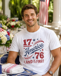 America 1776 "Land of the Free" Patriotic T-Shirt