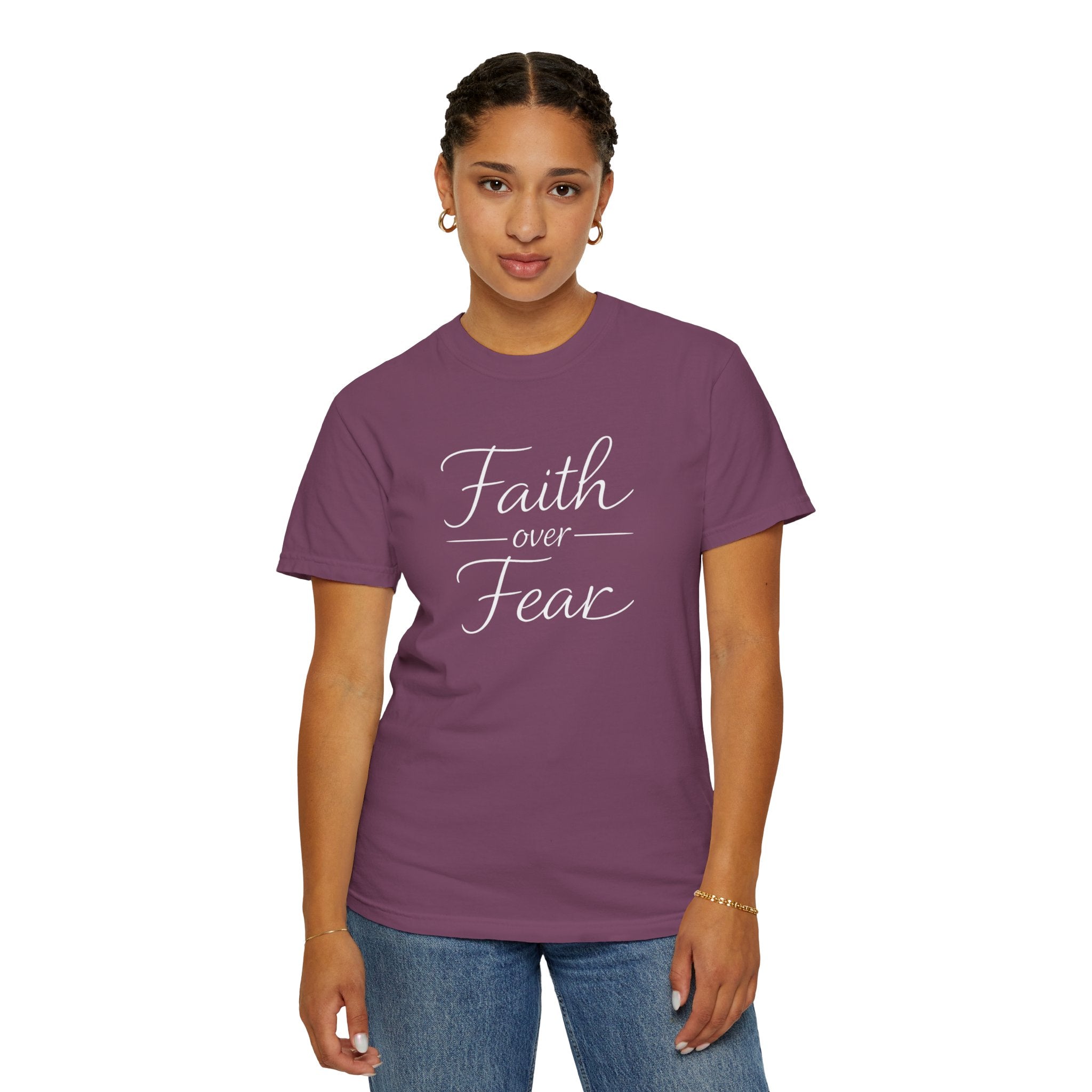 Faith Over Fear T-shirt | Inspirational Christian Scripture Tee
