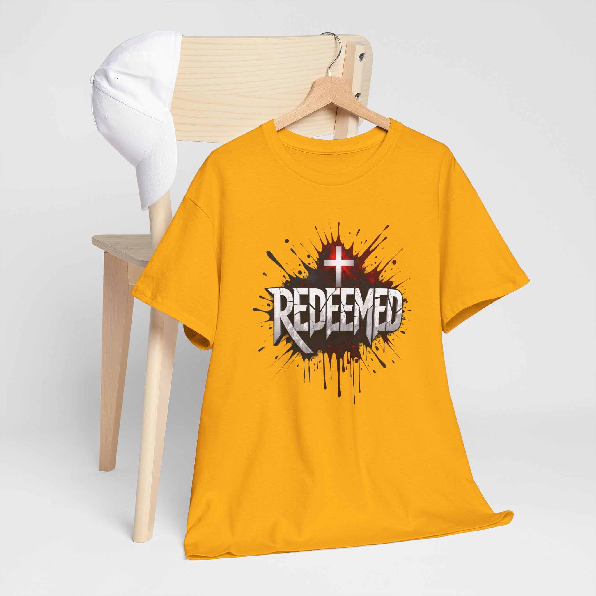Redeemed Cross T-Shirt — Christian Faith Graphic Tee