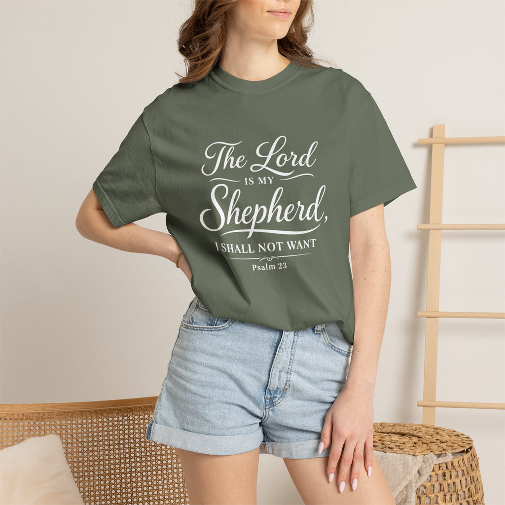 The Lord is My Shepherd Psalm 23 T-shirt | Christian Faith Tee | Unisex Tee