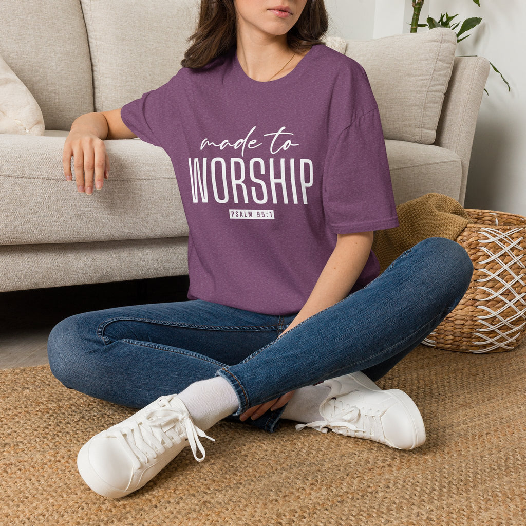 Made to Worship T-Shirt (Psalm 95:1)