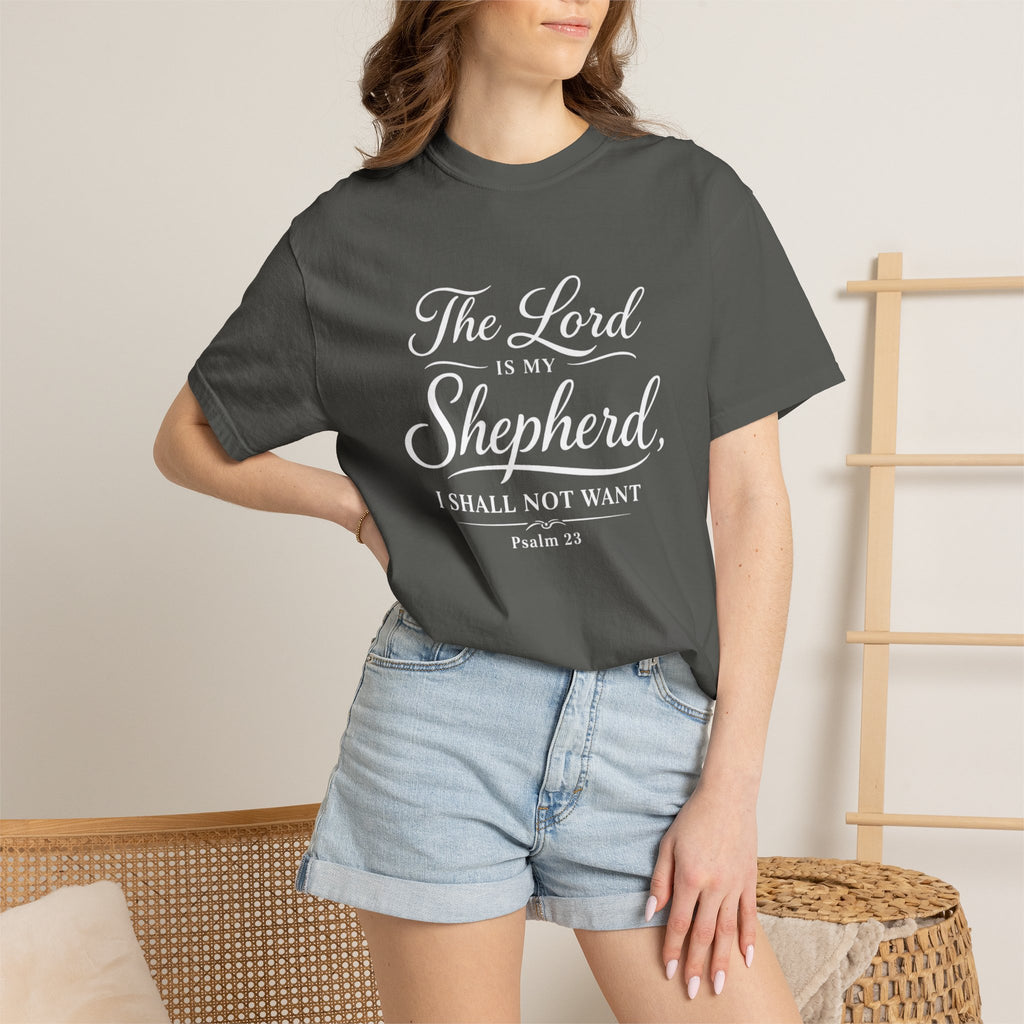 The Lord is My Shepherd Psalm 23 T-shirt | Christian Faith Tee | Unisex Tee