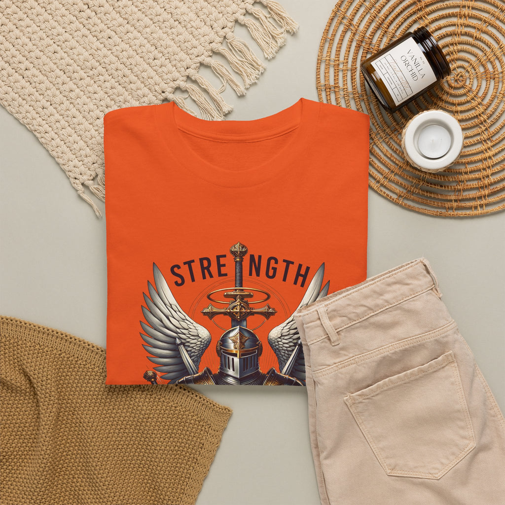Strength in His Armor Christian Tee