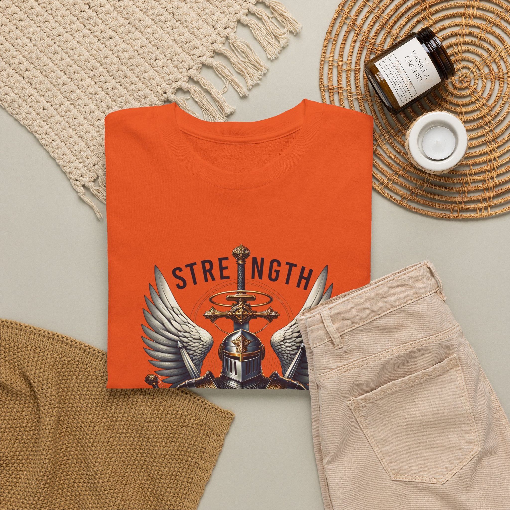 Strength in His Armor Christian Tee