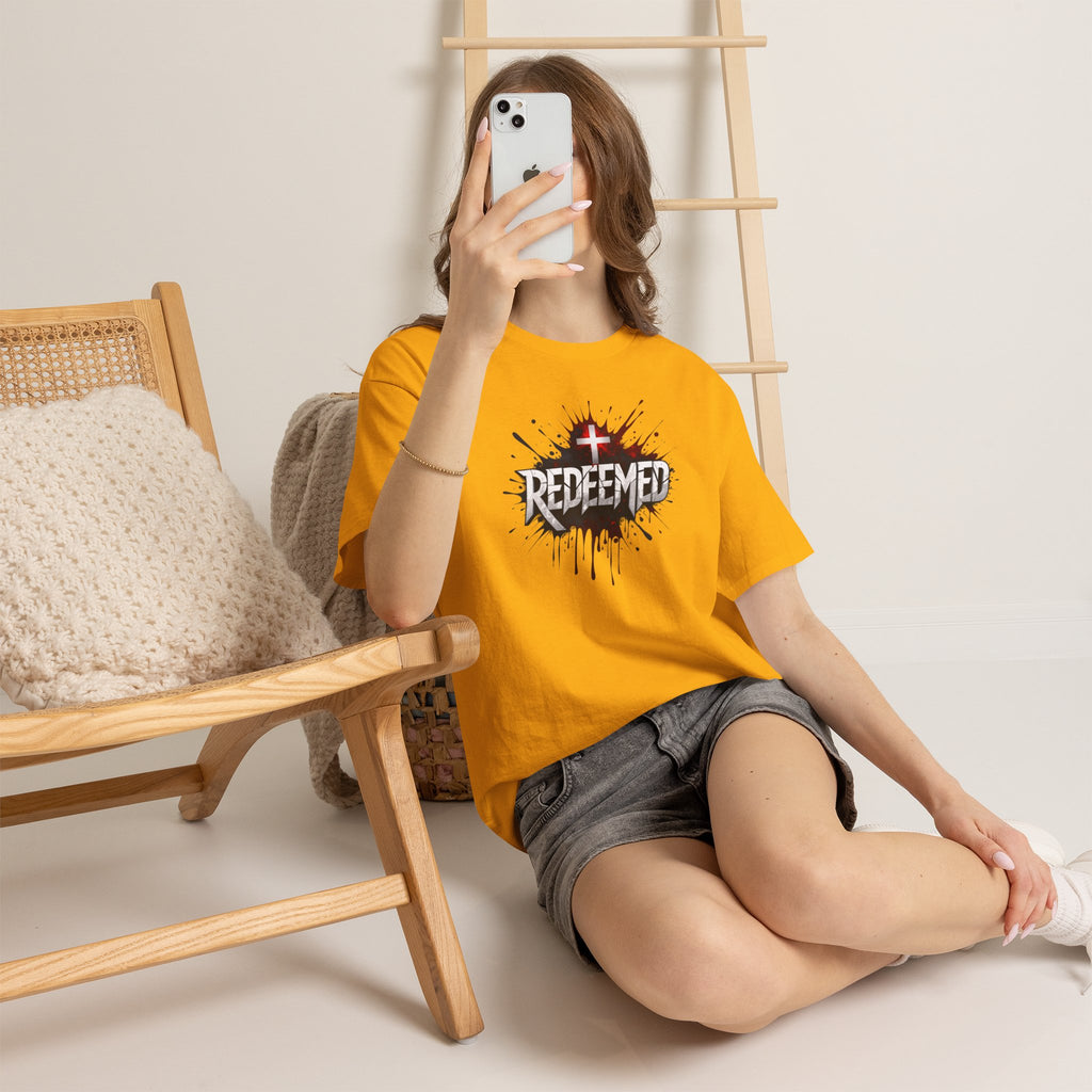 Redeemed Cross T-Shirt — Christian Faith Graphic Tee