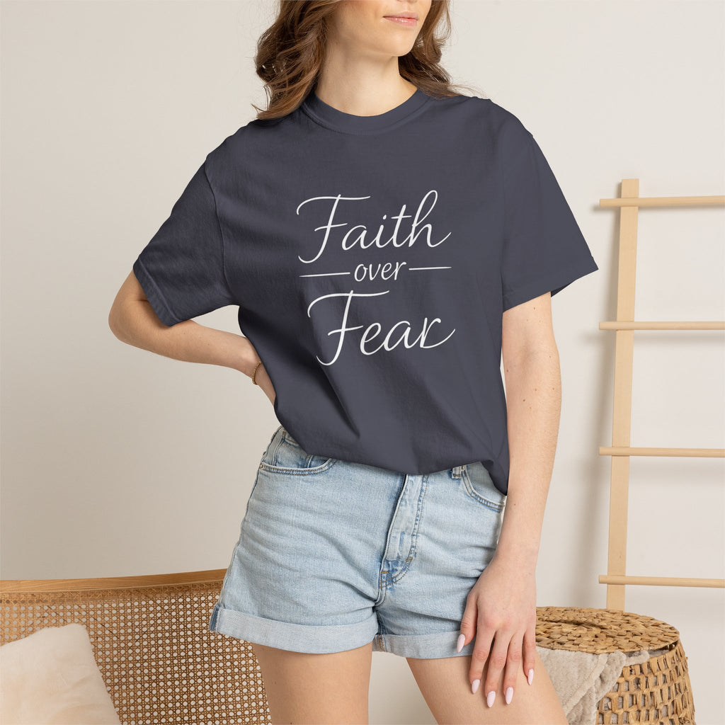 Faith Over Fear T-shirt | Inspirational Christian Scripture Tee