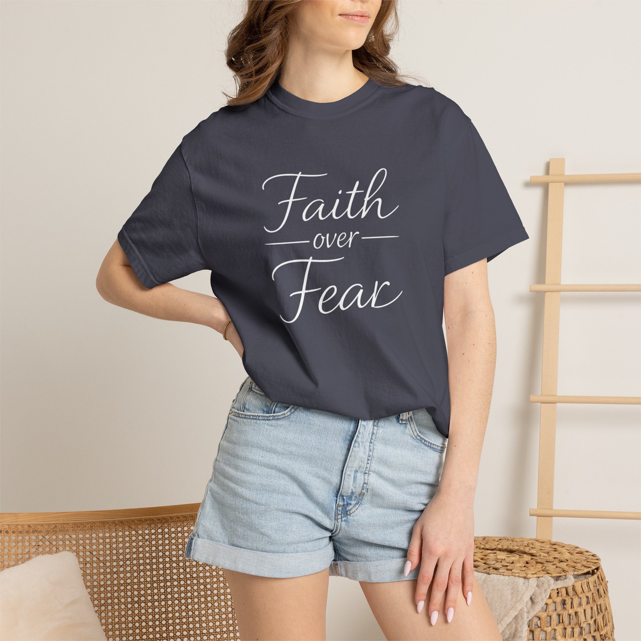 Faith Over Fear T-shirt | Inspirational Christian Scripture Tee