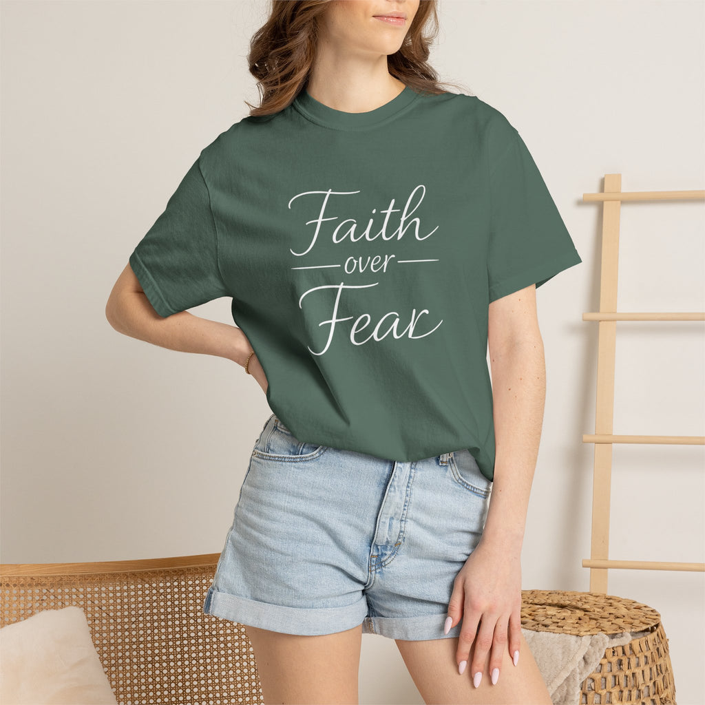 Faith Over Fear T-shirt | Inspirational Christian Scripture Tee