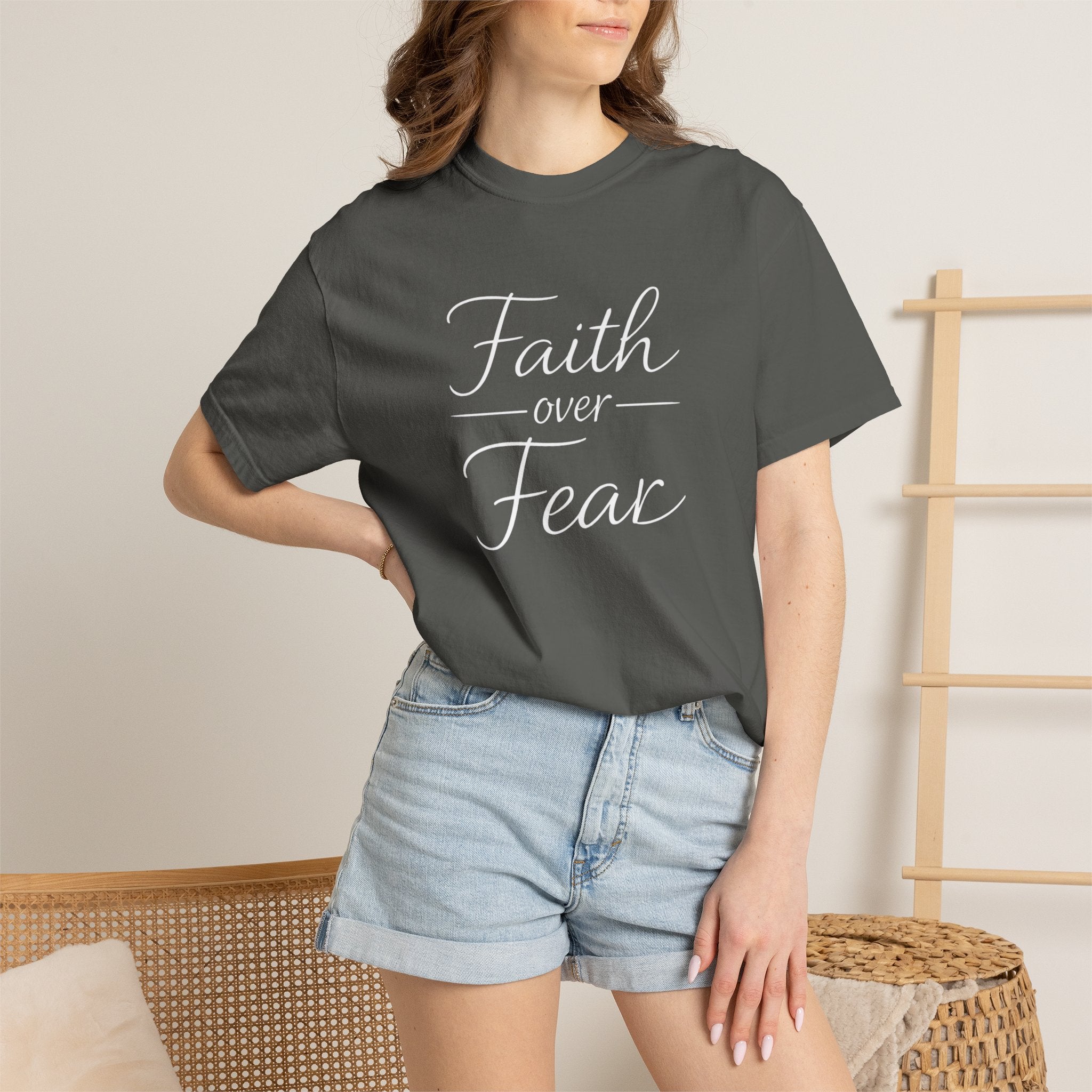 Faith Over Fear T-shirt | Inspirational Christian Scripture Tee
