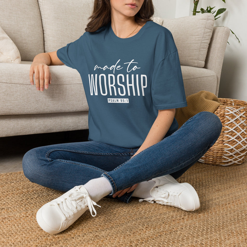 Made to Worship T-Shirt (Psalm 95:1)