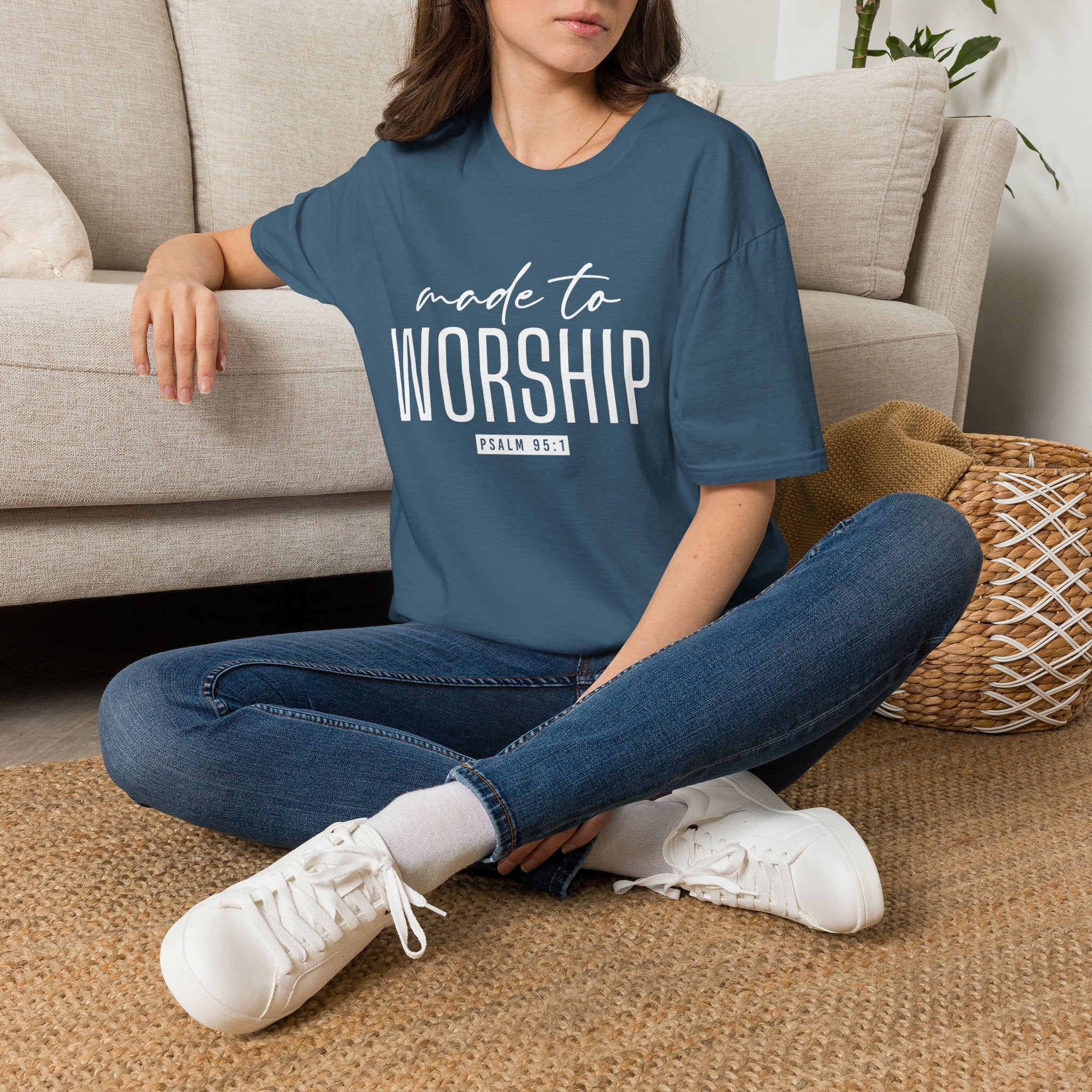 Made to Worship T-Shirt (Psalm 95:1)