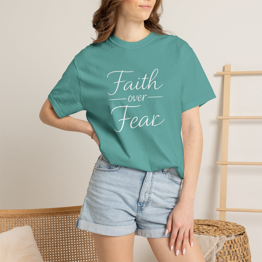 Faith Over Fear T-shirt | Inspirational Christian Scripture Tee