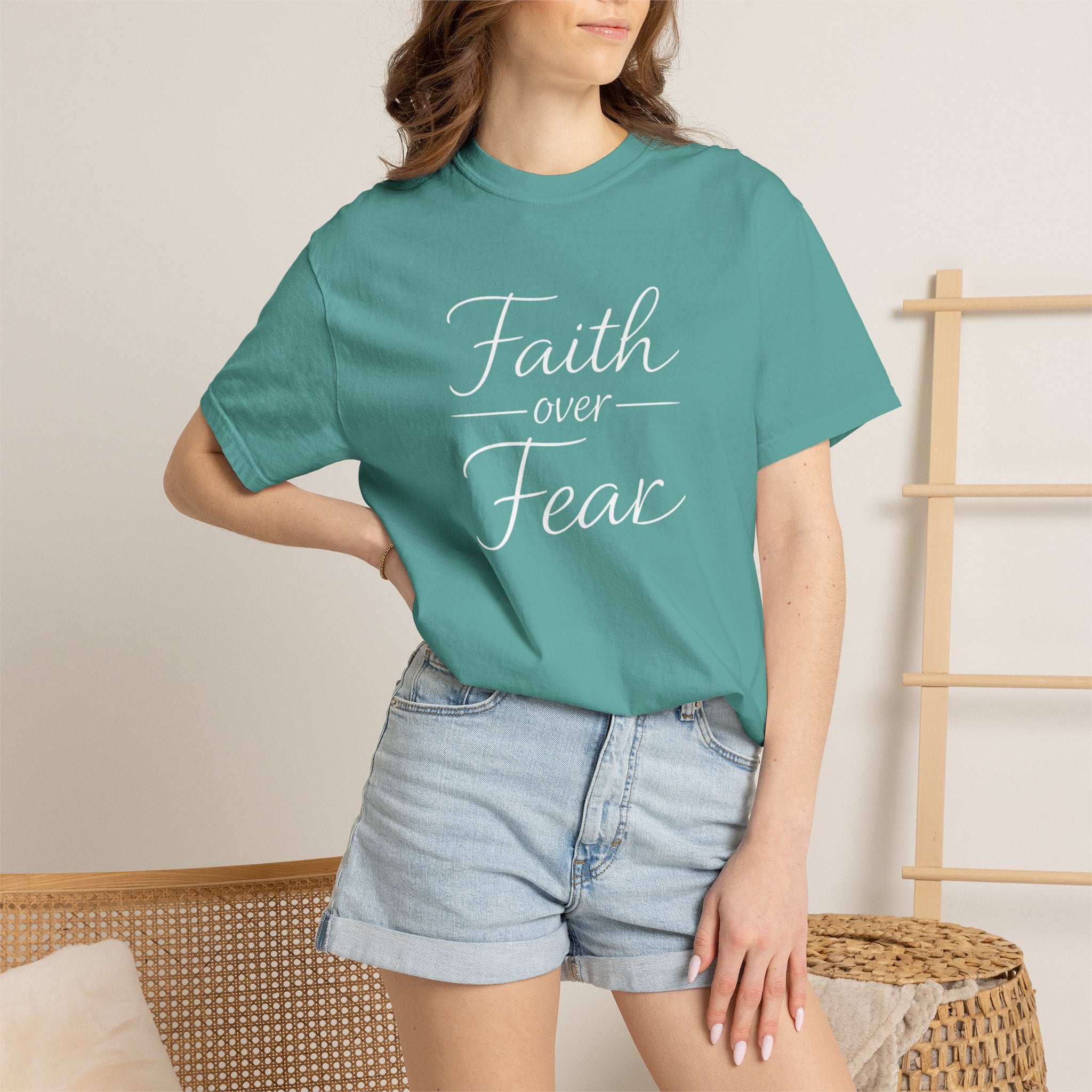 Faith Over Fear T-shirt | Inspirational Christian Scripture Tee