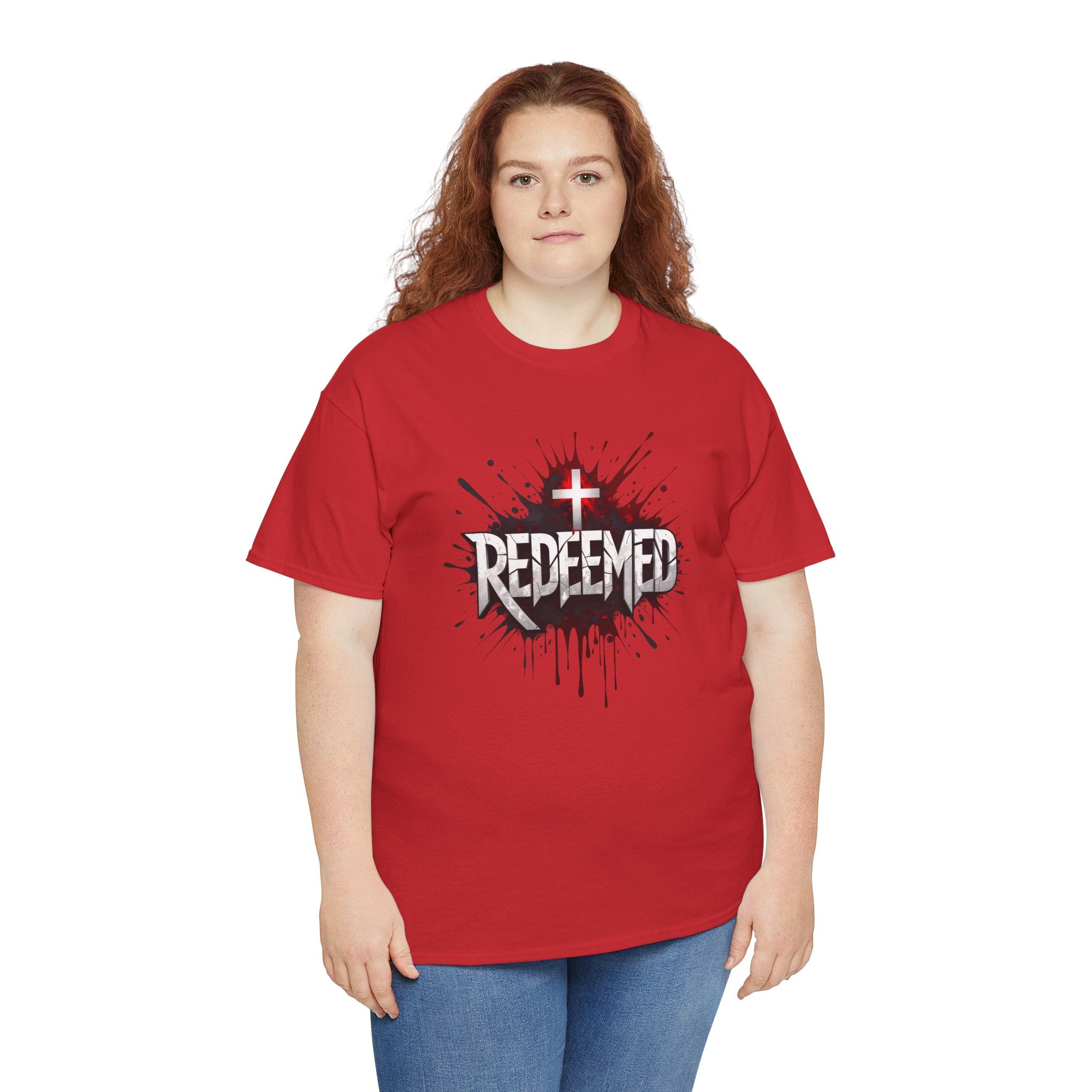 Redeemed Cross T-Shirt — Christian Faith Graphic Tee