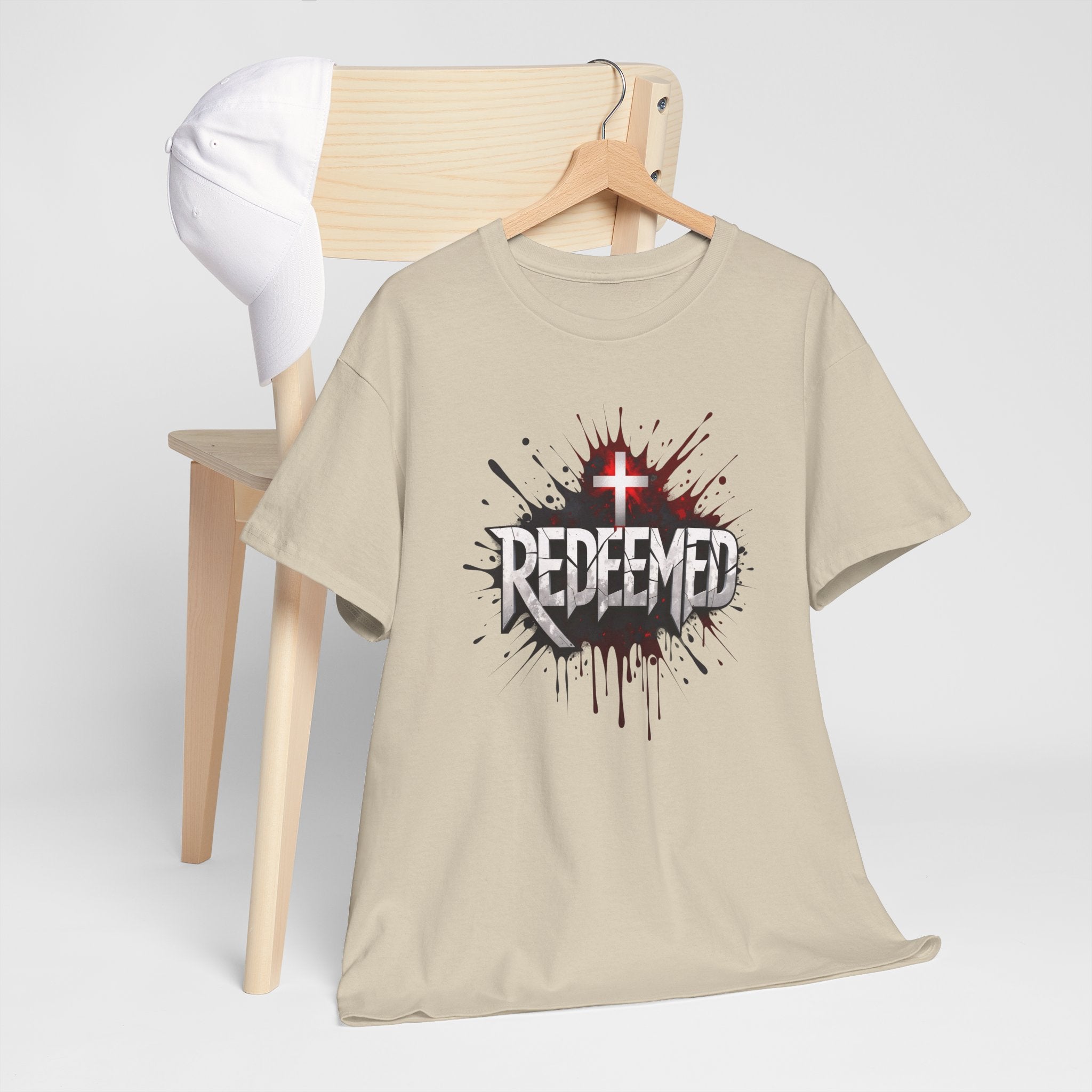 Redeemed Cross T-Shirt — Christian Faith Graphic Tee