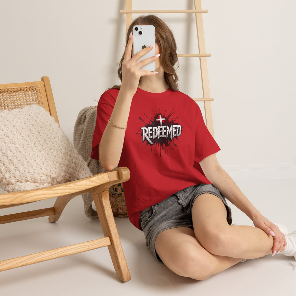 Redeemed Cross T-Shirt — Christian Faith Graphic Tee