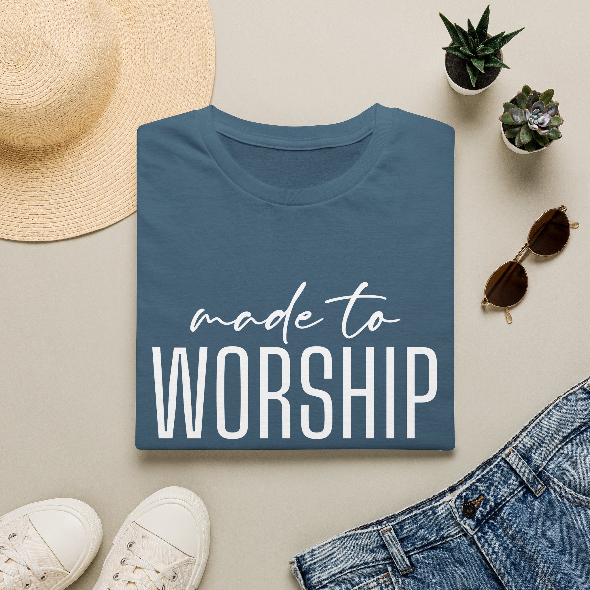 Made to Worship T-Shirt (Psalm 95:1)